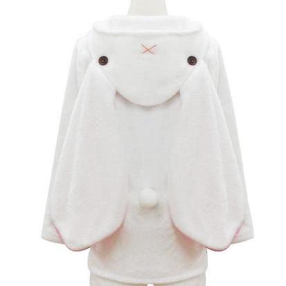Kawaii Lolita Rabbit Long Ear Coat Lk15061809