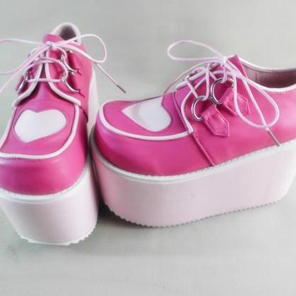 Custom Colors Lolita Kawaii Sweet Heart High-heel..