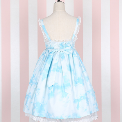 J-fashion Lolita Kawaii Cloudy Jsk Dress..