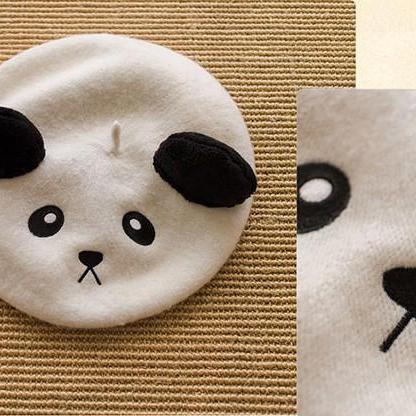 3 Colors Lolita Kawaii Bear Bunny Panda Beret..