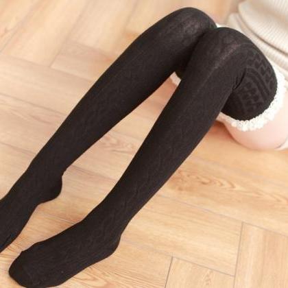 3 Colors Kawaii Flowers Lace Over Knees Legging..