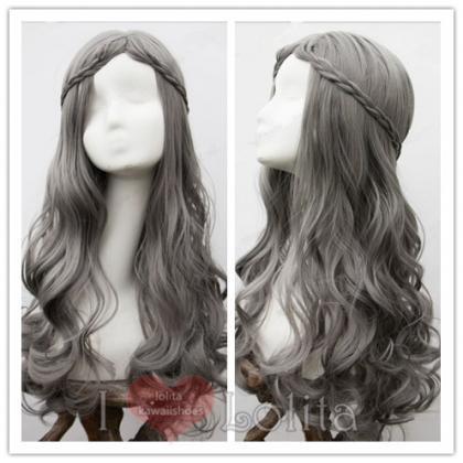 6 Colors Kawaii Long Curly Wigs Lk17020626