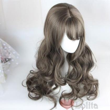 3 Colors Lolita Kawaii Long Curly Wigs Lk17020639