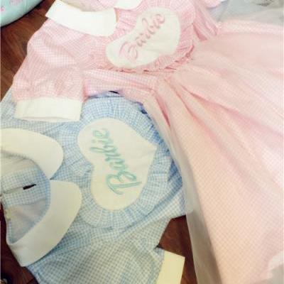 Free Shipping 2 Colors Lolita Kawaii Sweet Heart Barbie Dress LK15071505