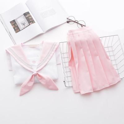 Kawaii Simple Baby Pink Uniform Set LK17020621