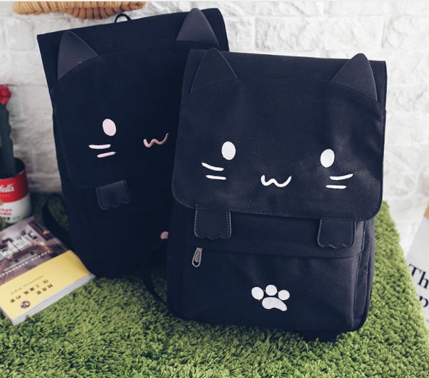 2 Colors Kawaii Smile Kitty Casual Backpack Lk17040735