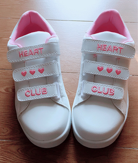Kawaii Club Heart Embroidery Casual Shoes Sport Shoes Lk17081510
