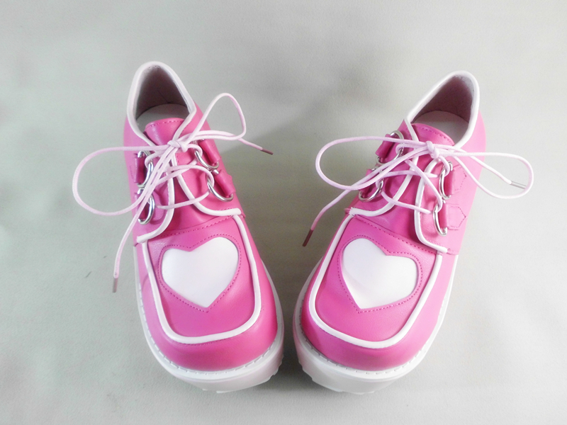 Custom Colors Lolita Kawaii Sweet Heart High-heel Pantshoes Lk15120103