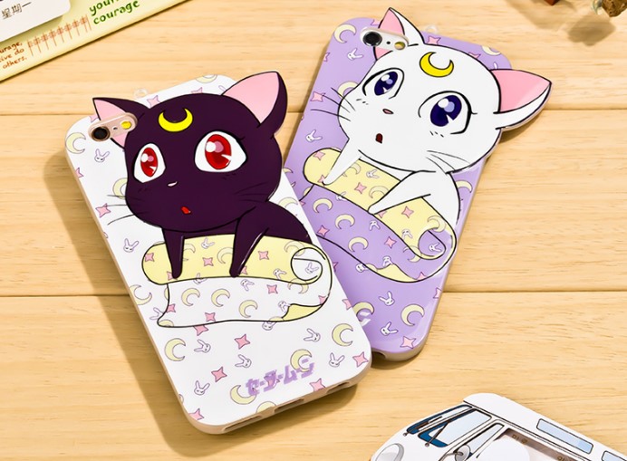 2 Colors Kawaii Sailor Moon Luna Phone Case Lk16070602