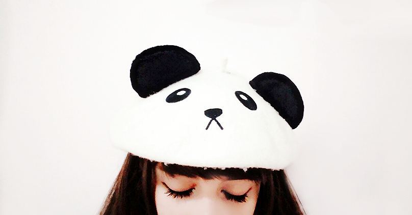 3 Colors Lolita Kawaii Bear Bunny Panda Beret Lk16090505